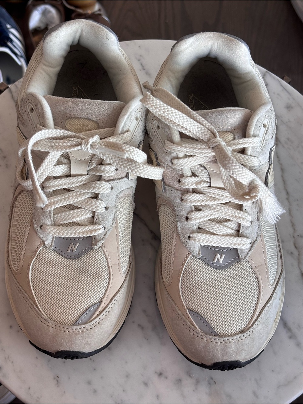 New Balance Beige and Gray Women's Sneakers